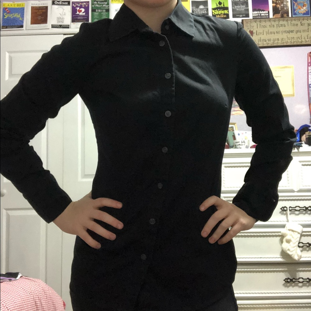 Black Buttondown XS Dress Shirt